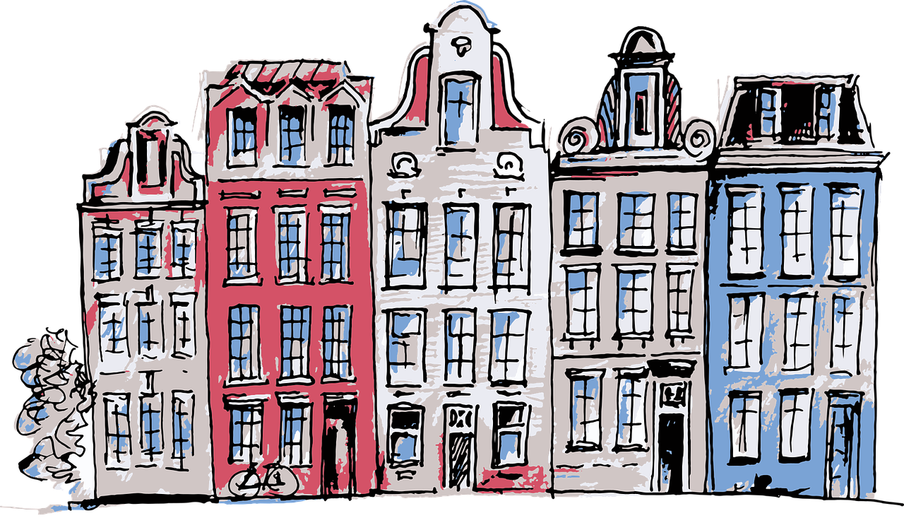 Amsterdam huizenrij